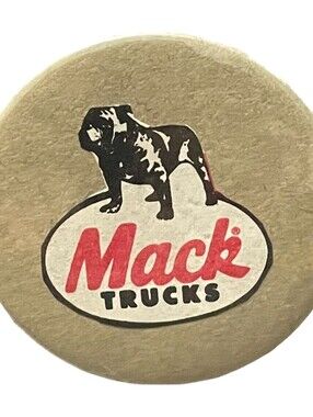 Mack Trucks Logo Button 1980s Pinback Promo 2 Inch